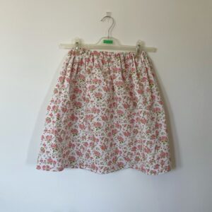 Jupe fleurs roses - MINI